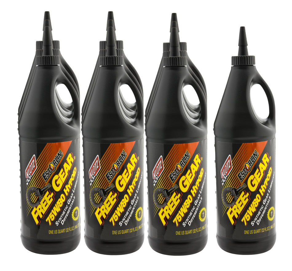 Klotz Pure Estorlin Hypoid 75W80 Synthetic Gear Oil - 1 Qt Bottle (Case of 10)