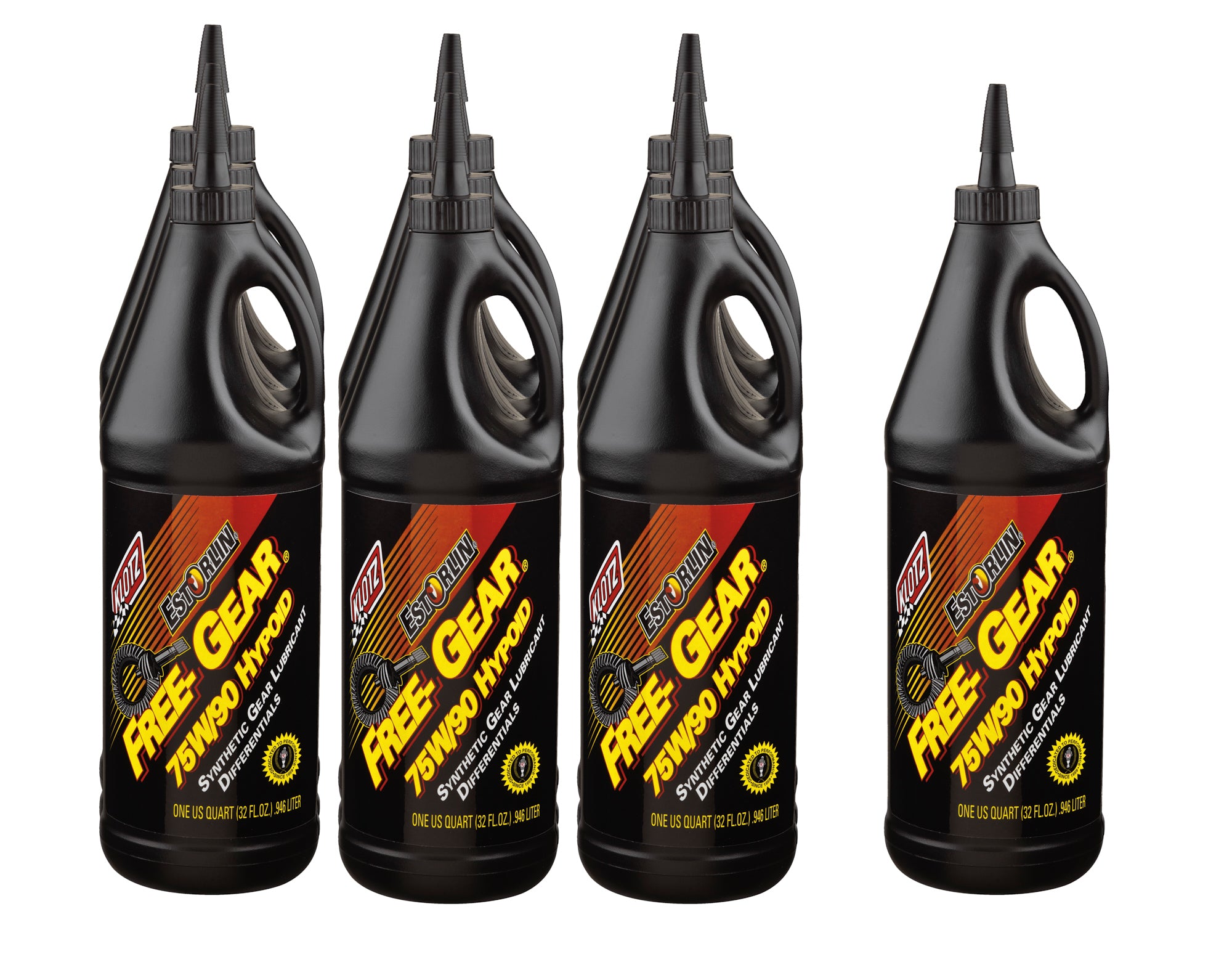 Klotz Pure Estorlin Hypoid 75W90 Synthetic Gear Oil - 1 Qt Bottle (Case of 10)