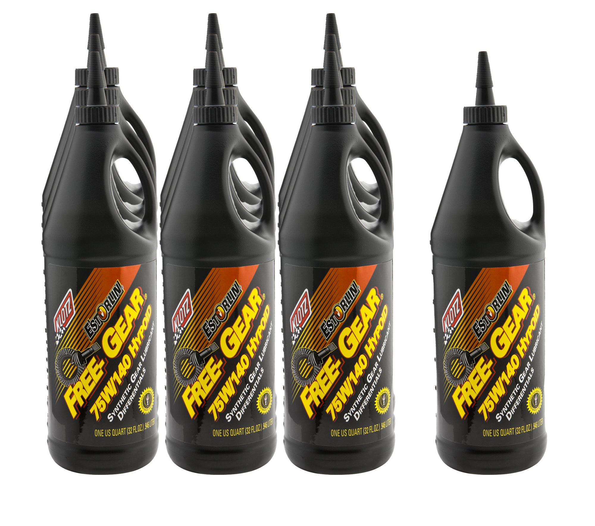 Klotz Pure Estorlin Hypoid 75W140 Synthetic Gear Oil - 1 Qt Bottle (Case of 10)