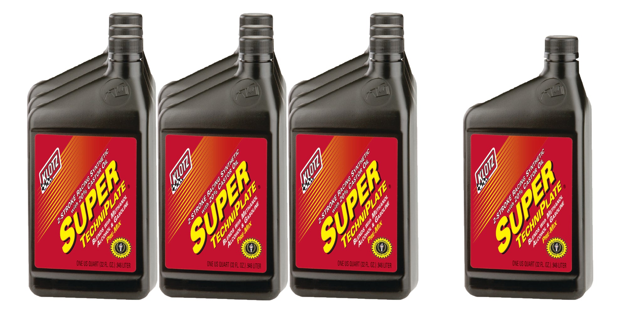 Klotz Super Techniplate Semi-Synthetic 2 Stroke Oil - 1 Qt (Set of 10) KL-100