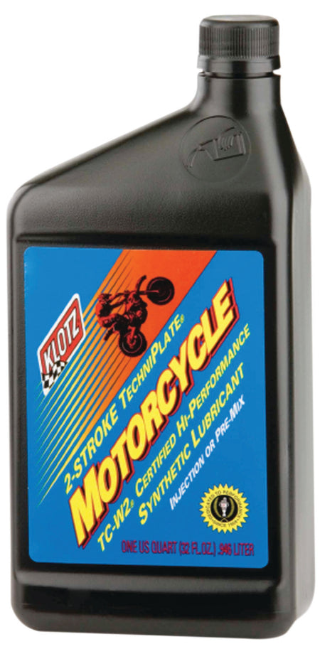 Klotz Motorcycle Techniplate TC-W2 Synthetic 2 Stroke Oil - 1 Qt