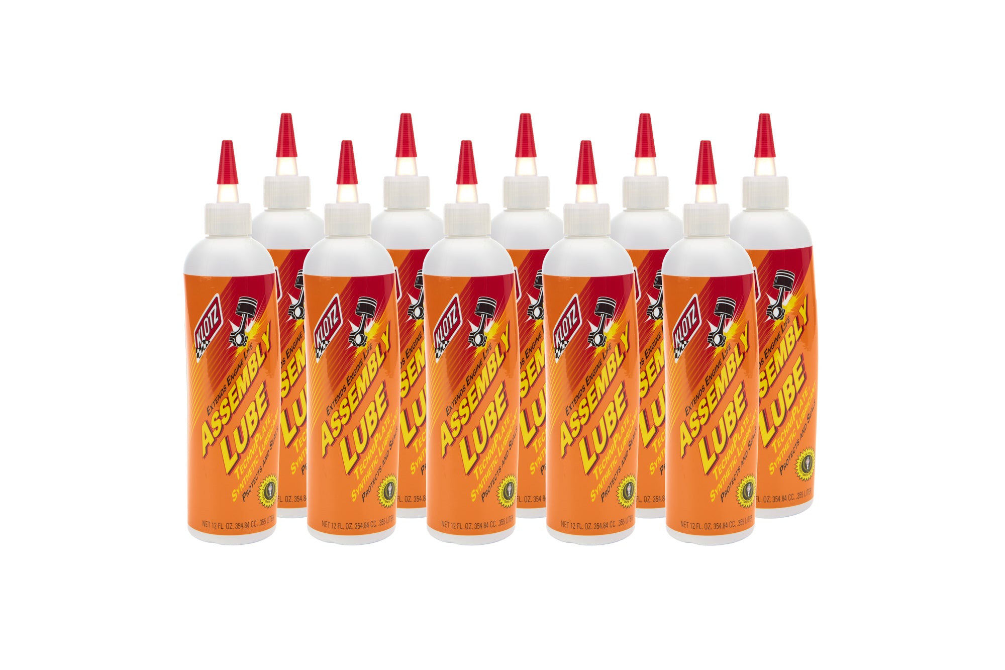Klotz TechniPlate Synthetic Engine Assembly Lubricant - 12 oz Bottle (Case of 10)