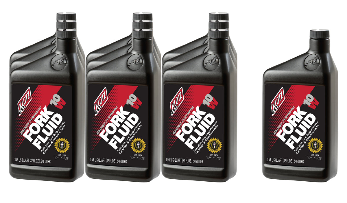 Klotz Fork Fluid 10WT Synthetic Shock Oil - 1 Qt (Case of 10)