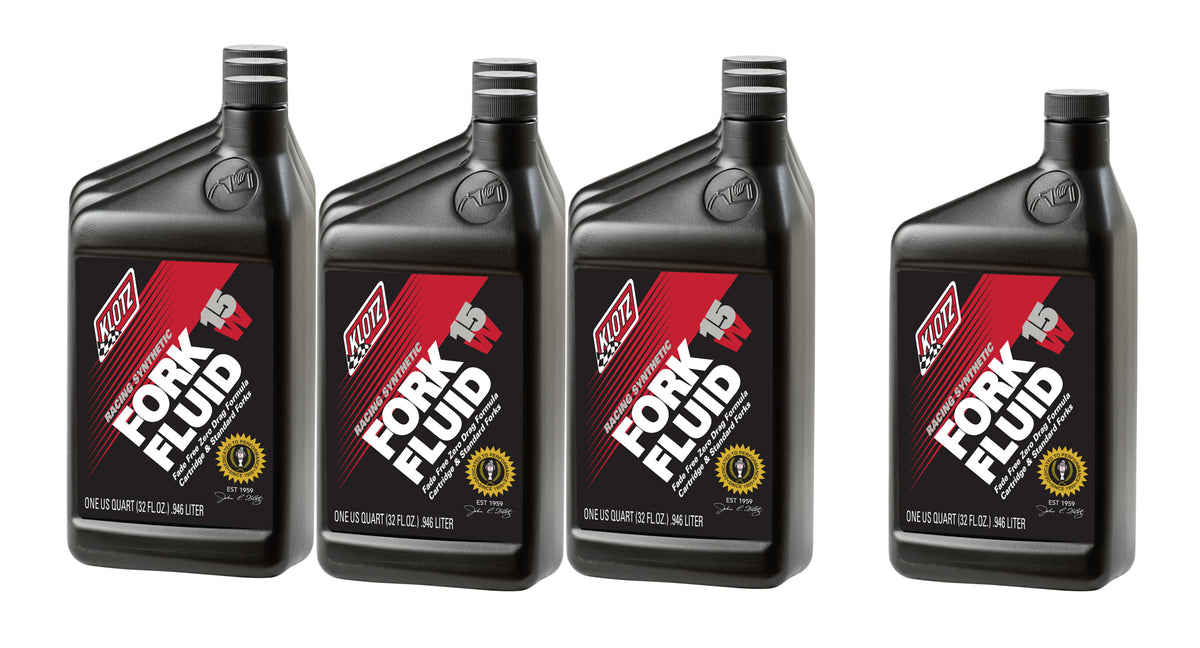 Klotz Fork Fluid 15WT Synthetic Shock Oil - 1 Qt (Set of 10)
