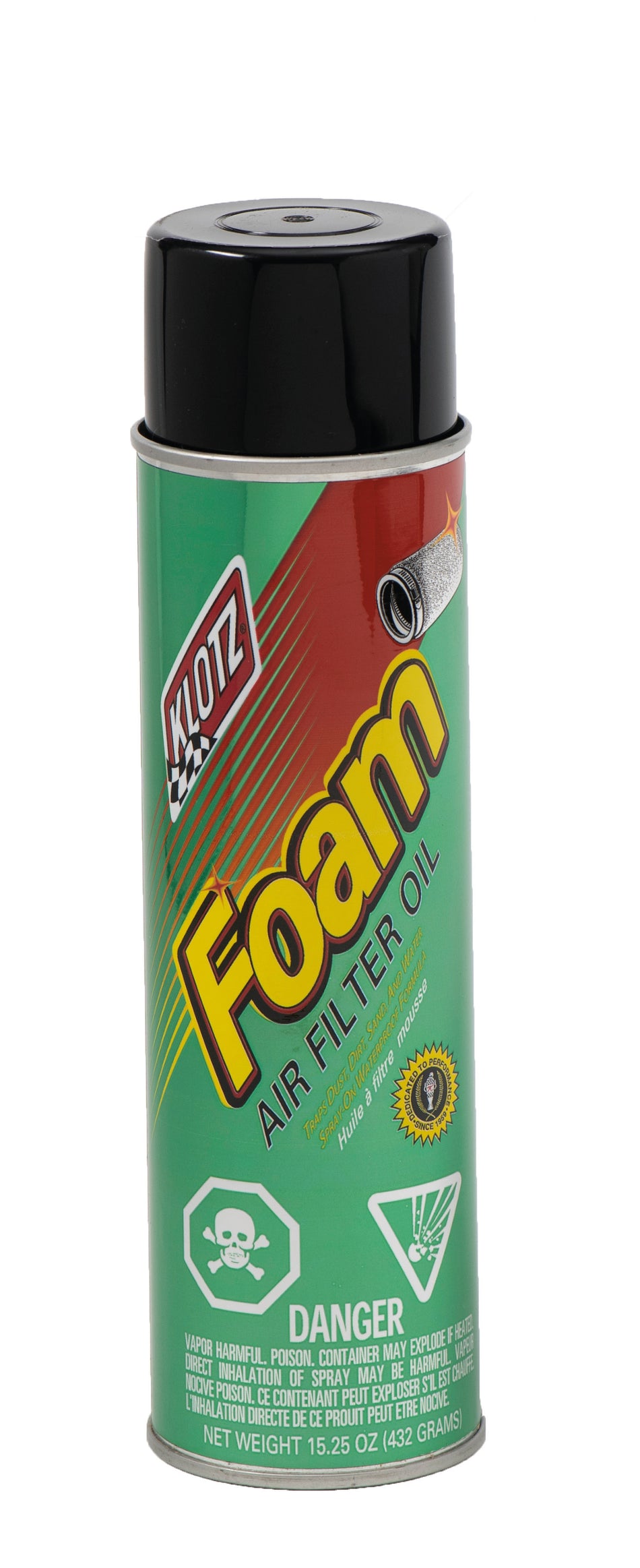 Klotz Air Filter Oil - 15.25 oz Aerosol - Foam Filters