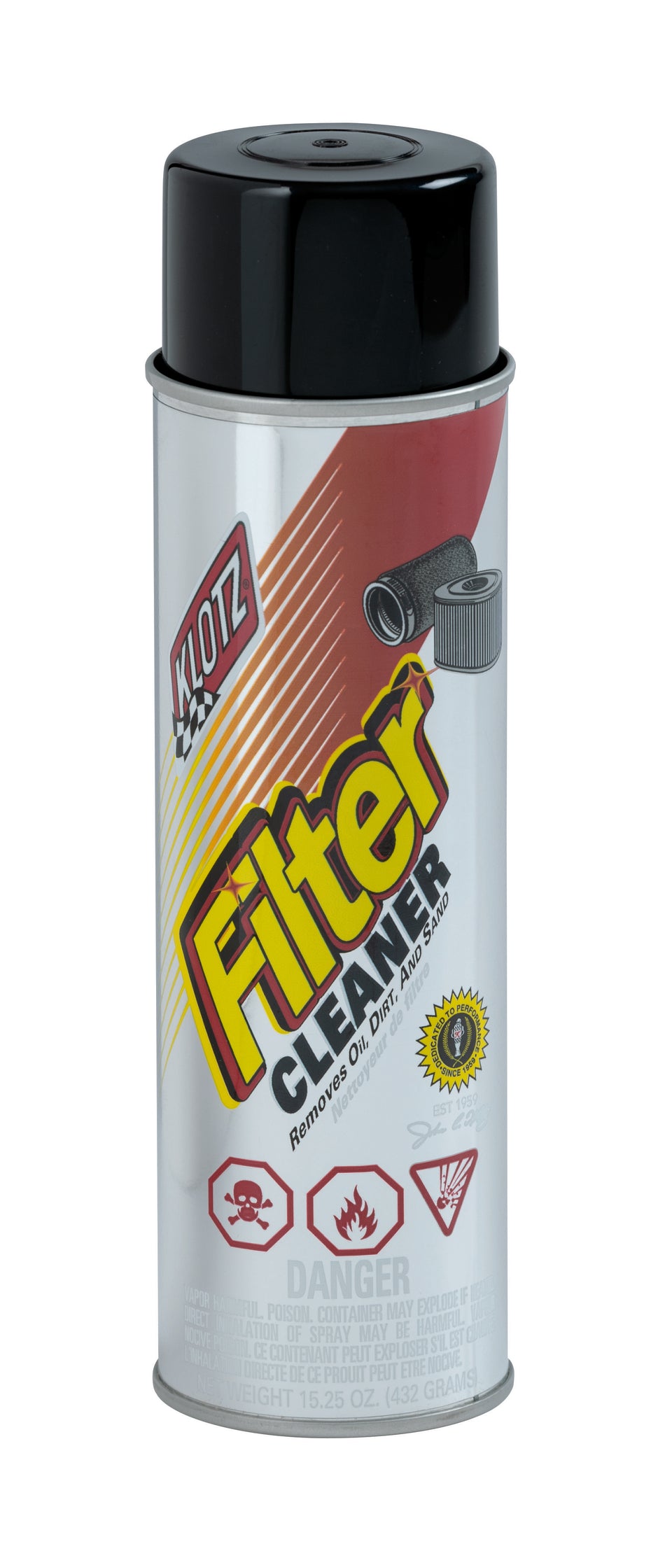 Klotz Air Filter Cleaner - 15.25 oz Aerosol KLOKL-608