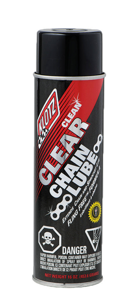 Klotz Clean and Clear Chain Lube - 16 oz Aerosol