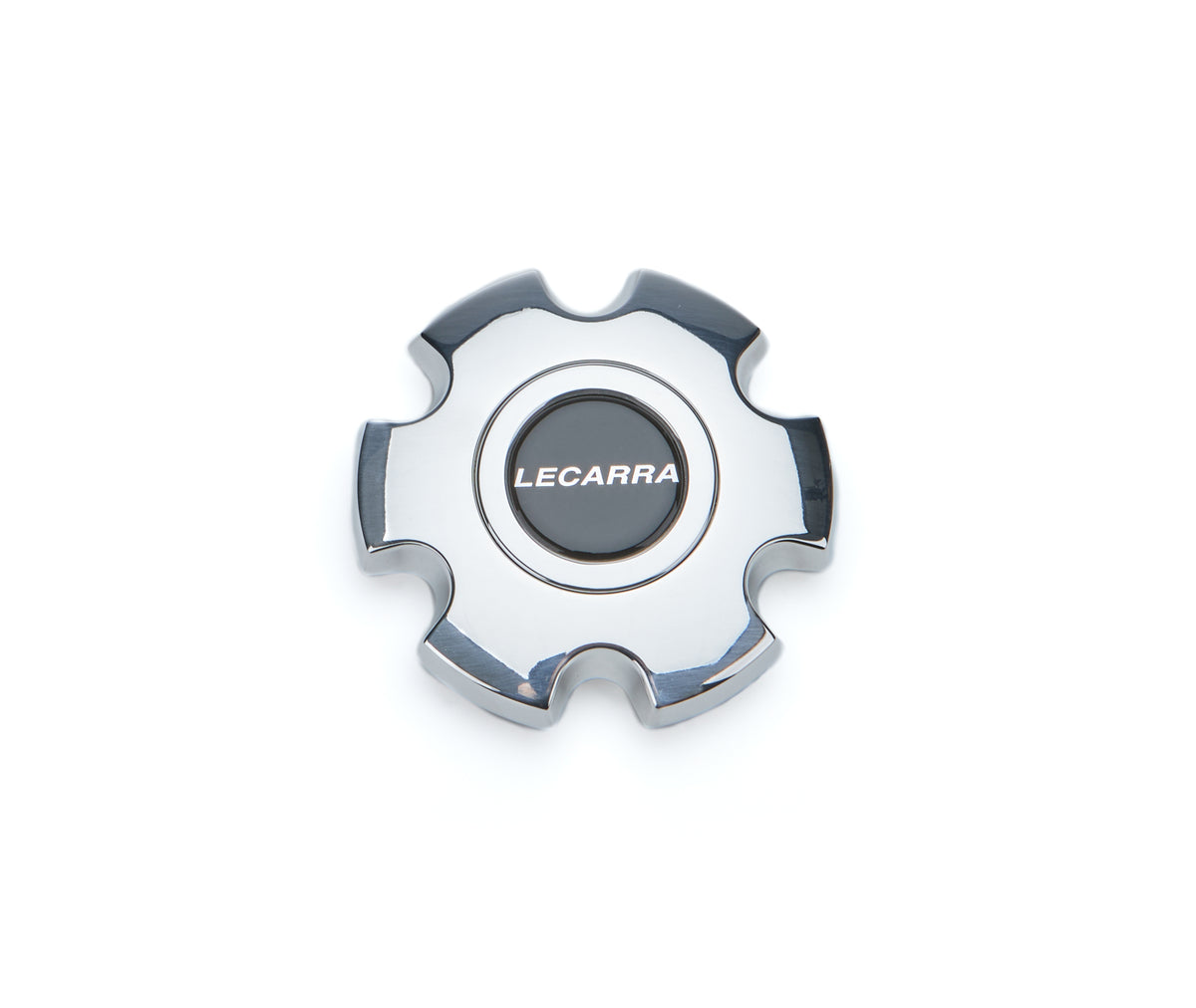 Lecarra Horn Button - Polished - Black / Silver Lecarra Logo - Single Contact - Lecarra Trans Am