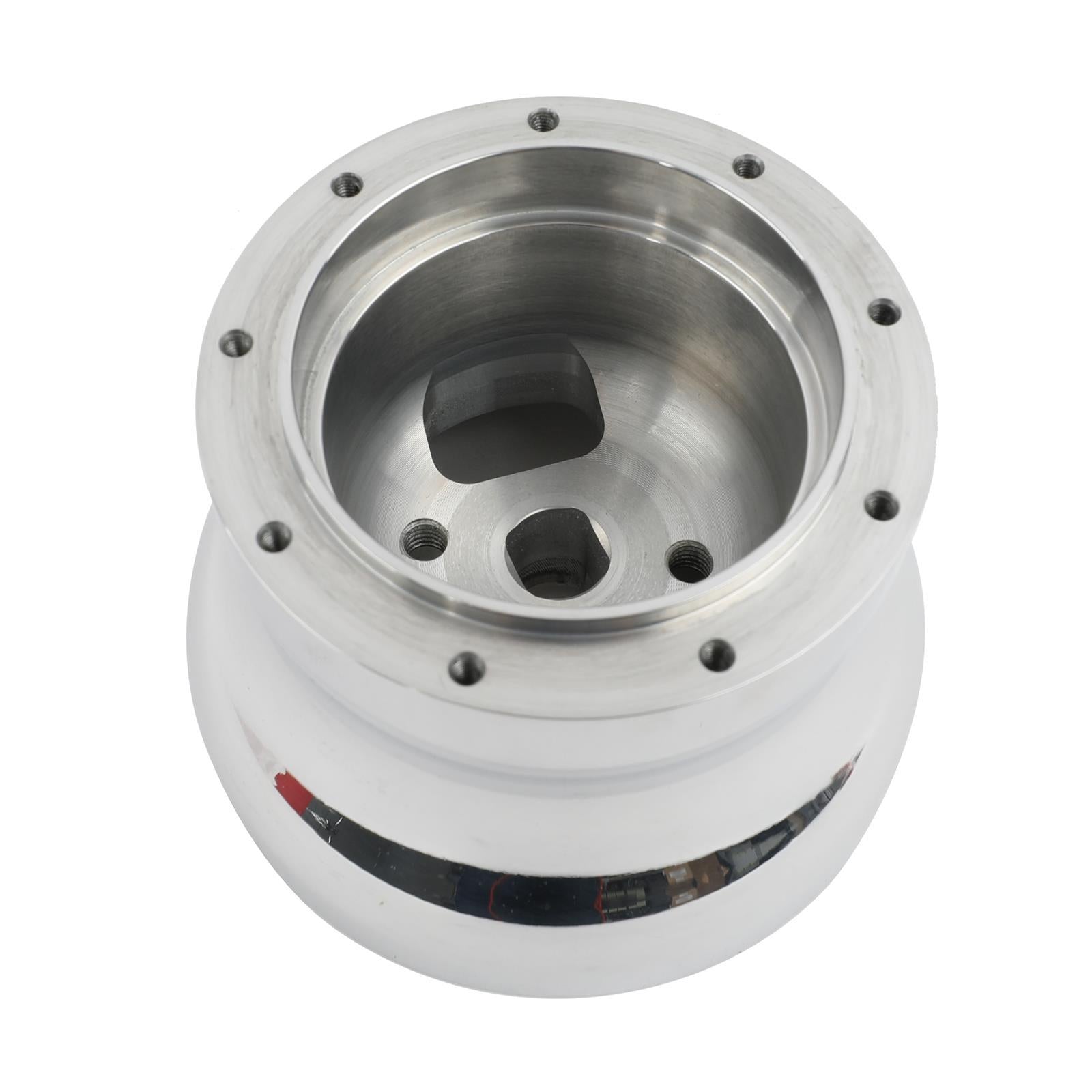 Lecarra Steering Wheel Adapter - Lecarra 9 Bolt Steering Wheels to OE Column - Polished - Ford Fullsize SUV / Truck 1992-99