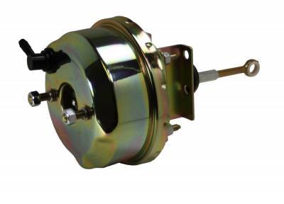 Leed Power Brake Booster - 7 in OD - Single Diaphragm - Zinc Oxide - Ford Mustang 1964-66