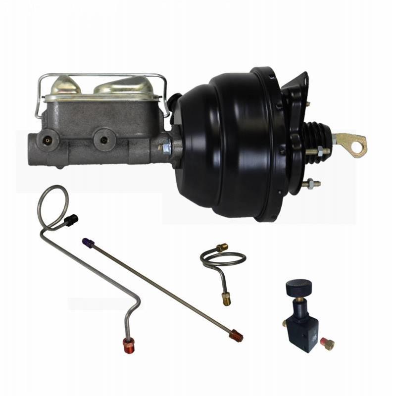 Leed Brake Booster / Master Cylinder - 8 in OD - 1 in Bore - Black - Ford Mustang 1967-70 FC0022HK