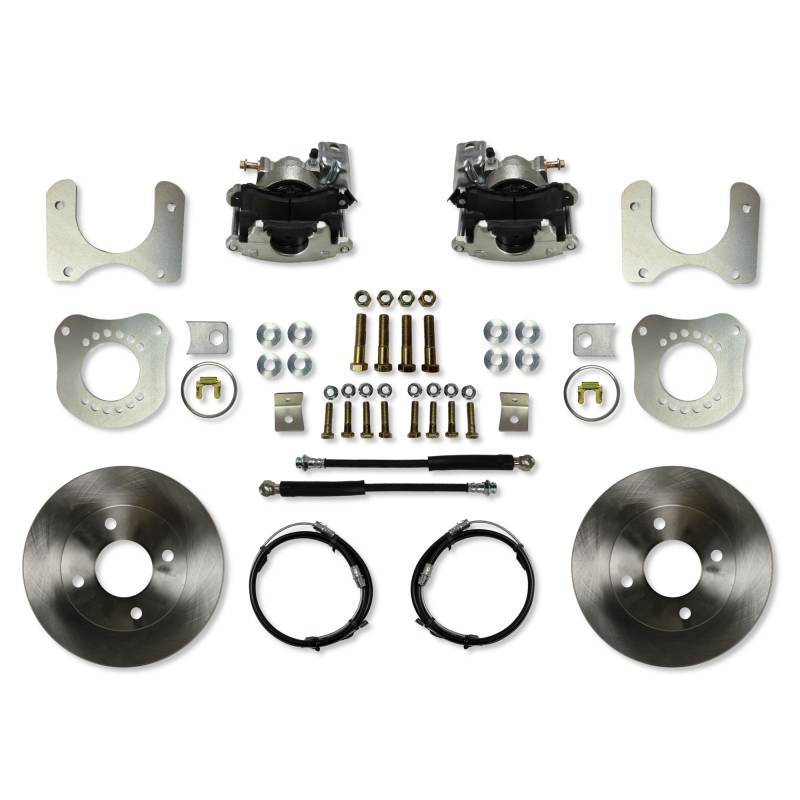 Leed Disc Brake Conversion Rear Kit - 1 Piston Caliper - 11.000 in Plain Iron Rotors - Ford Mustang 1979-86 RC0010