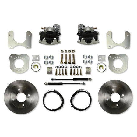 Leed Disc Brake Conversion Rear Kit - 1 Piston Caliper - 11.000 in Plain Iron Rotors - Ford Mustang 1979-86 RC0010