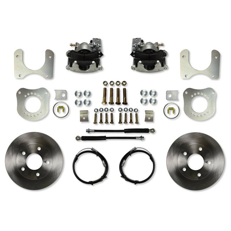 Leed Disc Brake Conversion Rear Kit - 1 Piston Caliper - 11.000 in Plain Iron Rotors - Ford Mustang 1979-86 RC0012