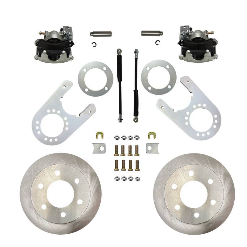 Leed Disc Brake Conversion Rear Kit - 1 Piston Caliper - 11.65 in Rotors - GM Fullsize Truck 1988-98 RC6006