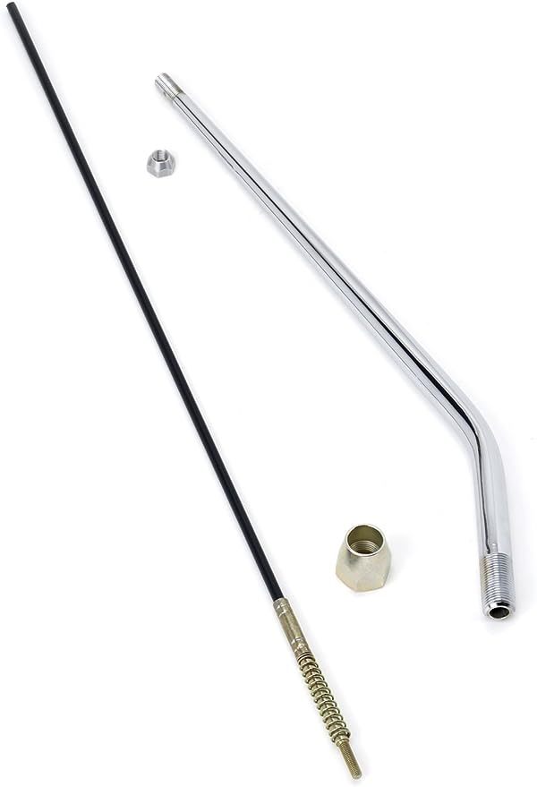 Lokar Double Bend Shifter Stick - 32 in - Chrome - Lokar Shifters