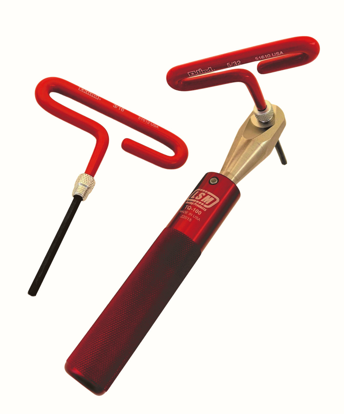 LSM Valve Lash Wrench - 3/8 in Wrench - 5/32 in / 3/16 in Allen - Red