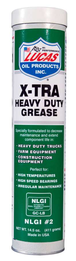 Lucas X-Tra Heavy Duty Conventional Grease - 14.5 oz Cartridge (Case of 30)