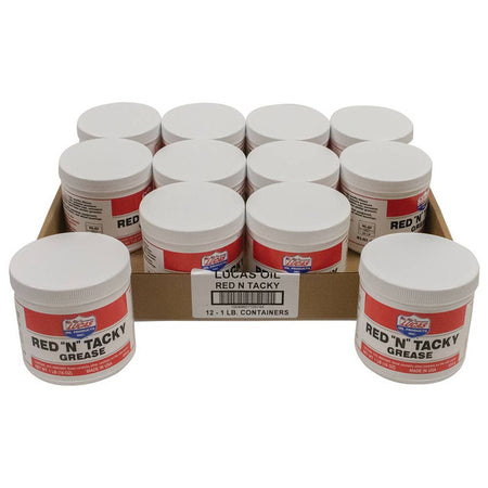 Lucas Red N Tacky Conventional Grease - 1 lb Jar (Case of 12)