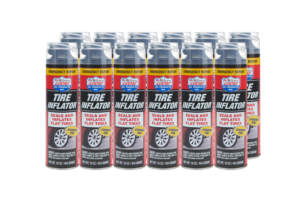 Lucas Tire Inflator - 16 oz Aerosol Can (Case of 12)