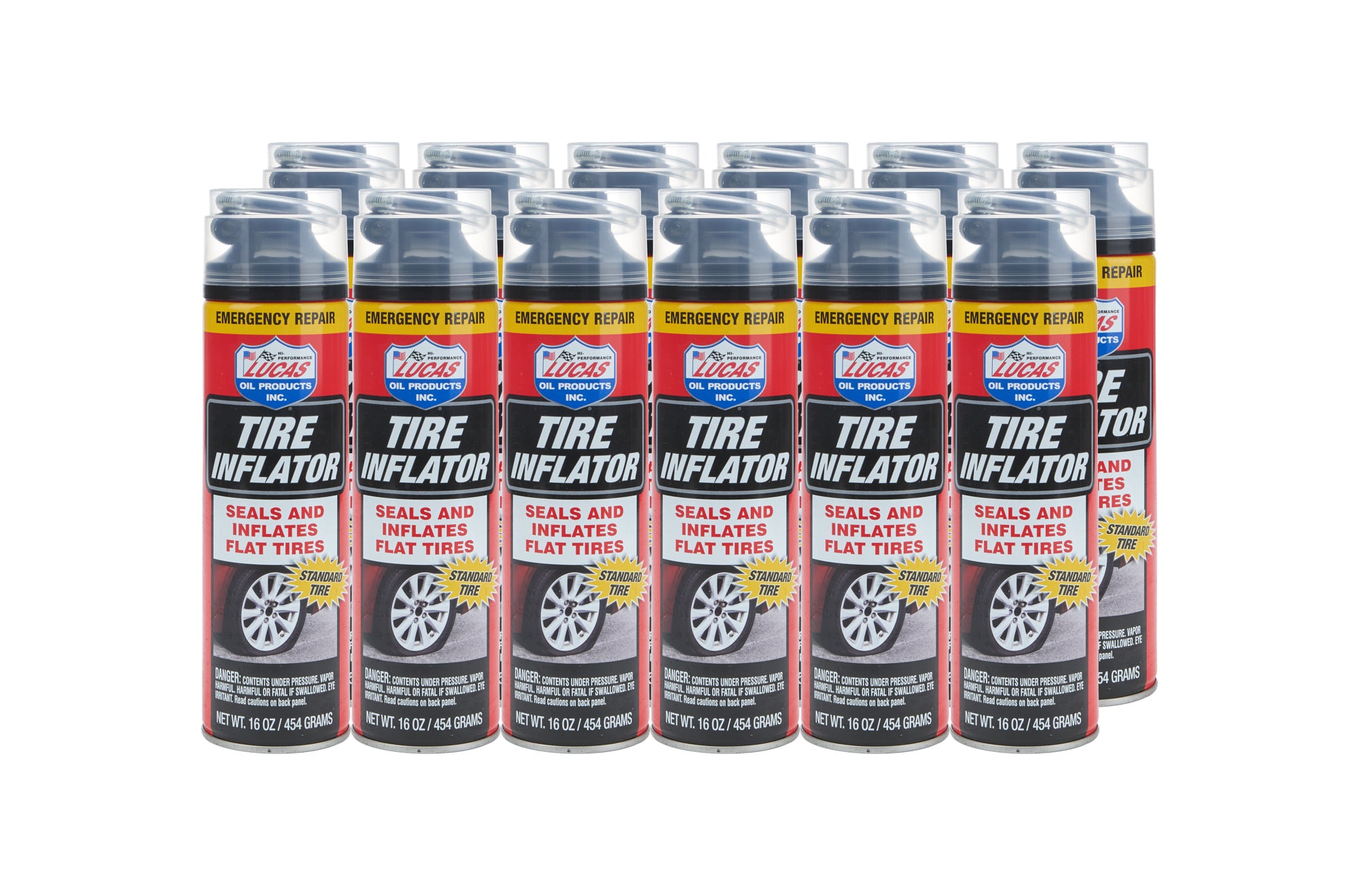 Lucas Tire Inflator - 16 oz Aerosol Can (Case of 12)