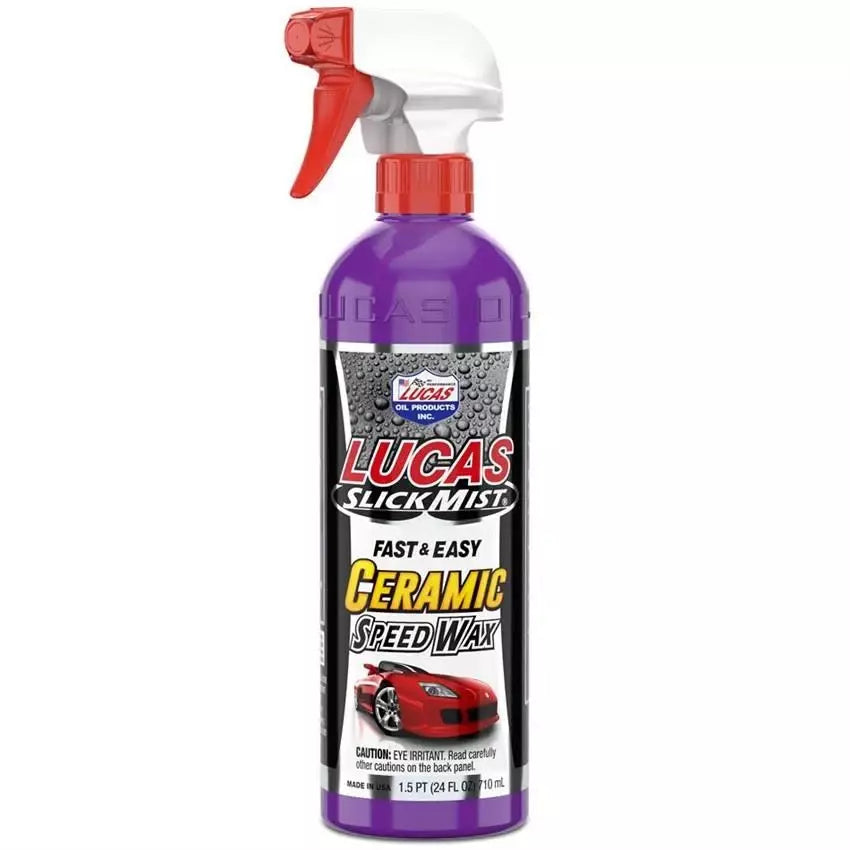 Lucas Slick Mist Ceramic Speed Wax - 24 oz Spray Bottle