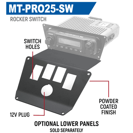 Rugged Radios 2025 & Up Polaris RZR Pro XP / Pro R / Pro S - Radio Mount IK-RM-PRO25