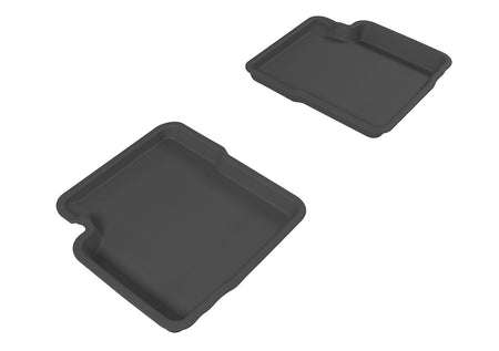 3D MAXpider Kagu Second Row Floor Liner - Black / Textured - Fiat 500 2012-19 (Pair)