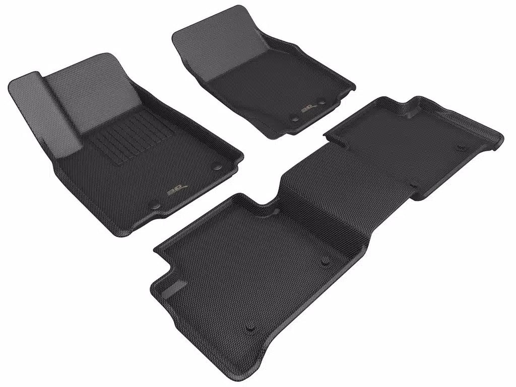 3D MAXpider Kagu Third Row Floor Liner - Black / Textured - Jeep Grand Cherokee L 2021-2024