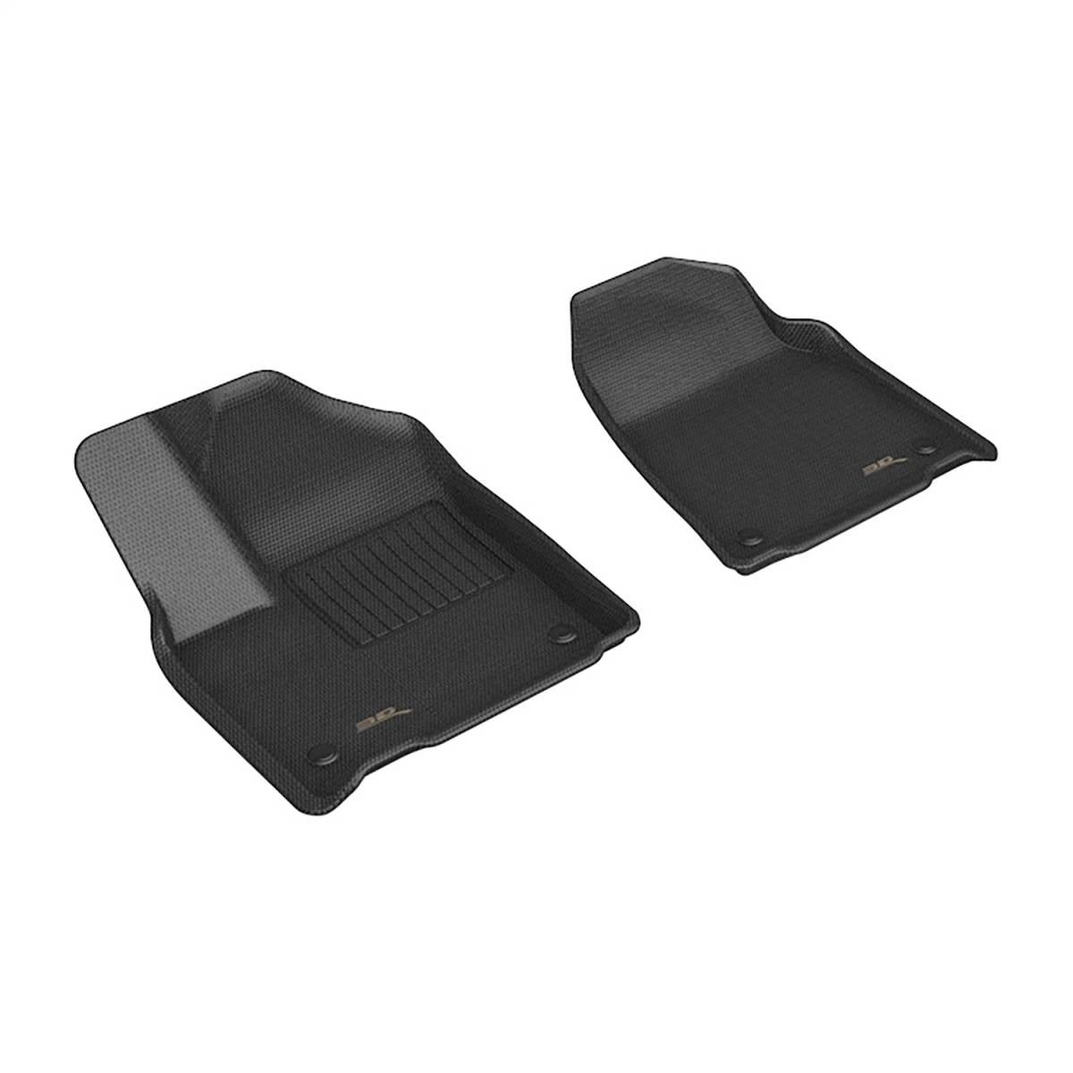 3D MAXpider Kagu Front Floor Liner - Black / Textured - 8 Passenger / Jeep Wagoneer 2022-24 (Pair)
