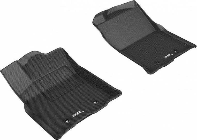 3D MAXpider Kagu Front Floor Liner - Black / Textured - Double Cab / Toyota Midsize Truck 2018-21 (Pair)