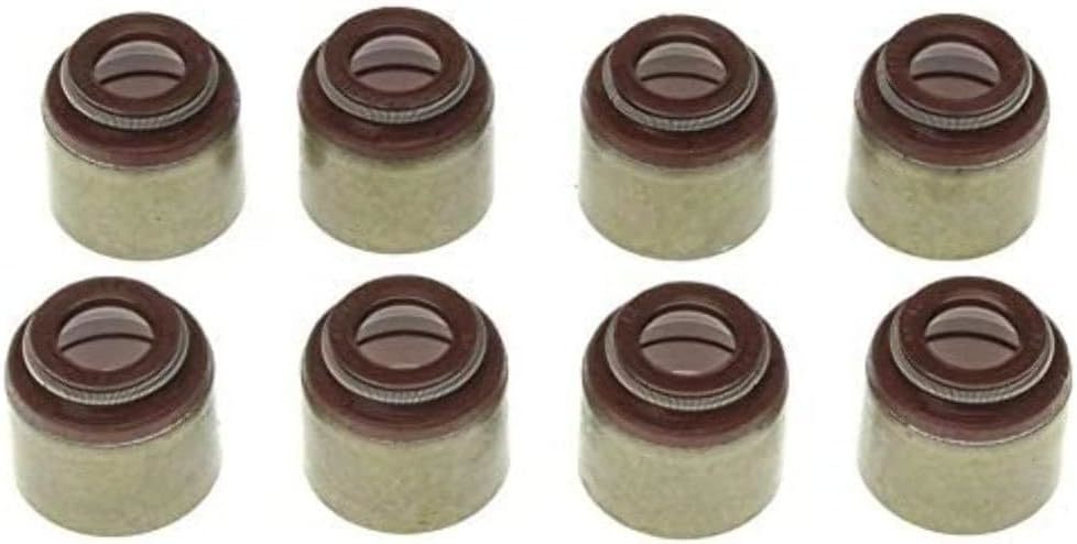 MAHLE Original Positive Stop Valve Stem Seal - 0.280 in Valve Stem - 0.490 in Guide OD - Viton® Rubber (Set of 8) SS45919