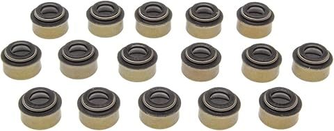 MAHLE Original Positive Stop Valve Stem Seal - 0.275 in Valve Stem - 0.460 in Guide OD - Viton® Rubber (Set of 16)