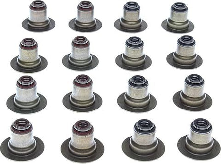 MAHLE Original Positive Stop Valve Stem Seal - 0.275 in Valve Stem - 0.490 in Guide OD - Viton® Rubber (Set of 16)
