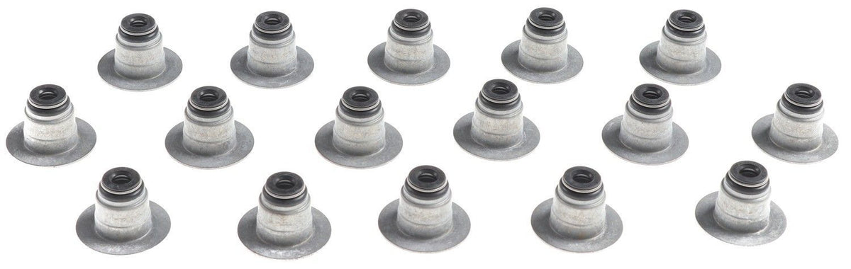 MAHLE Original Positive Stop Valve Stem Seal - 0.272 in Valve Stem - 0.484 in Guide OD - Viton® Rubber (Set of 16)