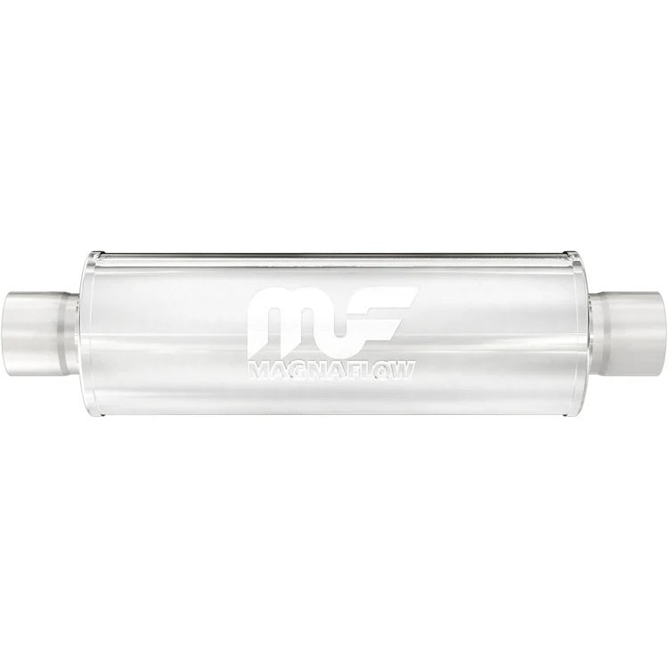 Magnaflow Stainless Muffler - 2-1/2 in Center Inlet / Outlet - 6 in Diameter - 20 in Long