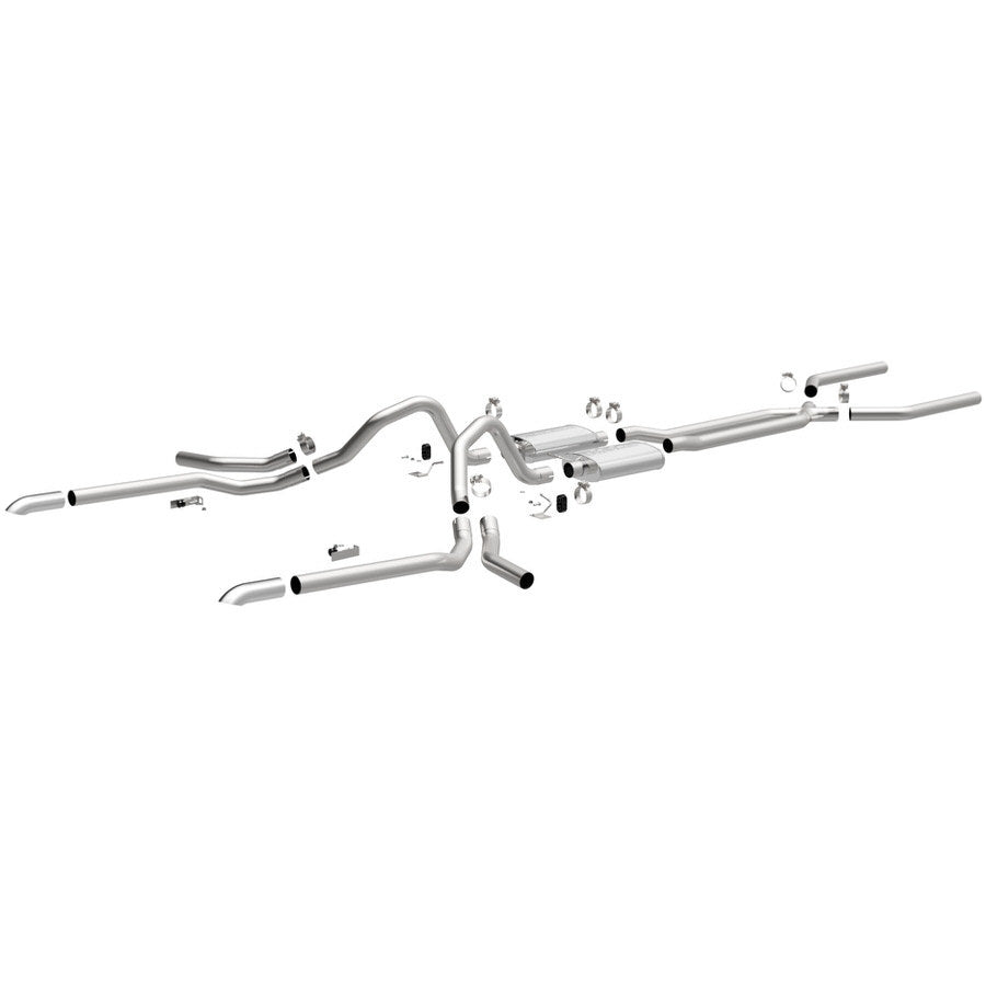 Magnaflow Street Series Crossmember Back  Stainless Exhaust System - 2-1/2 in Diameter - GM B-Body 1965-69