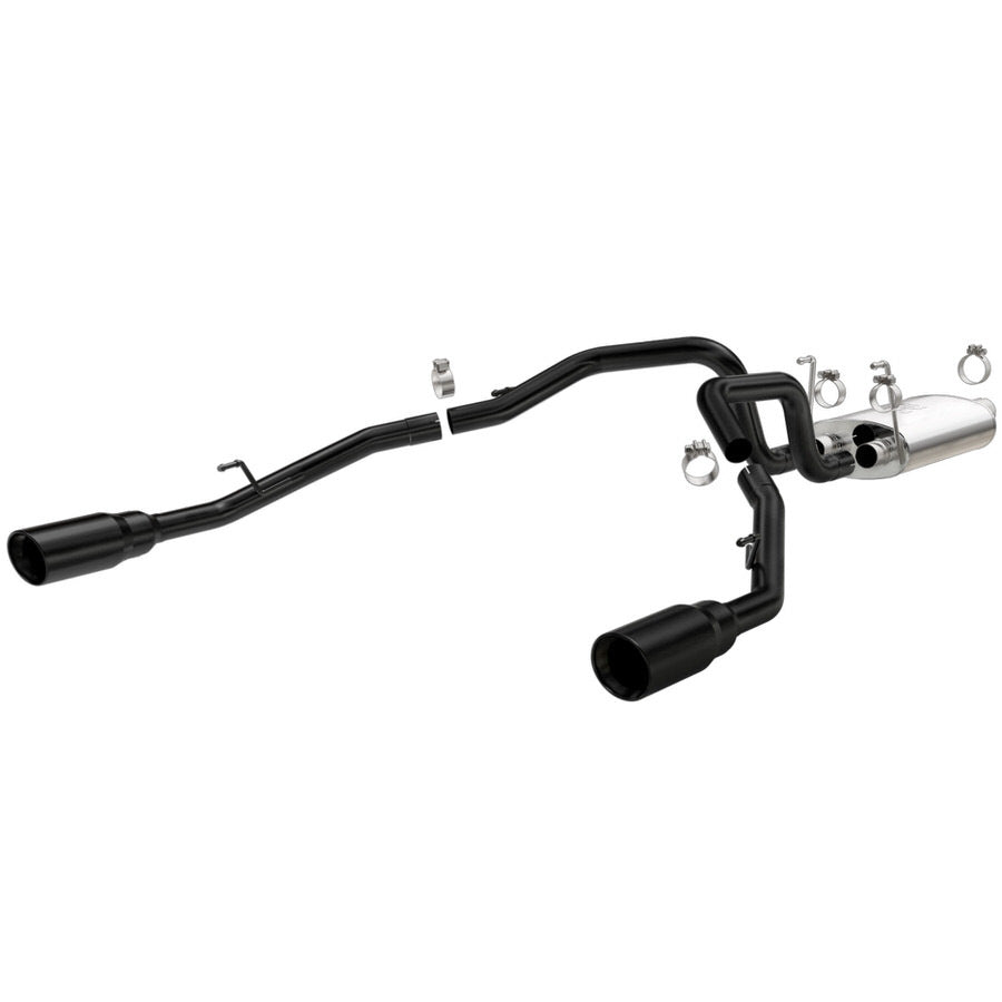 Magnaflow Street Series Cat-Back Stainless Exhaust System - 2-1/2 in Diameter - Black Ceramic - Mopar Gen III Hemi - Ram Fullsize Truck 2009-23