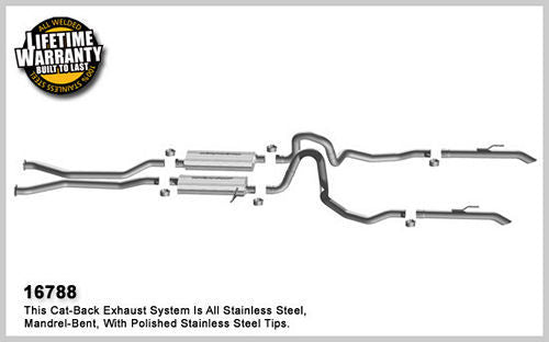 Magnaflow Street Series Cat-Back Stainless Exhaust System - 2.25 in Diameter - Ford Fullsize Car 2006-10