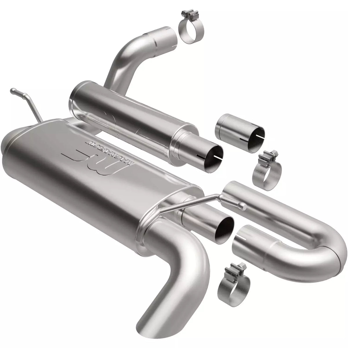 Magnaflow Overland Series Stainless Exhaust System - 2-1/2 in Diameter - Jeep Wrangler JL 2018-23