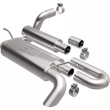 Magnaflow Overland Series Stainless Exhaust System - 2-1/2 in Diameter - Jeep Wrangler JL 2018-23