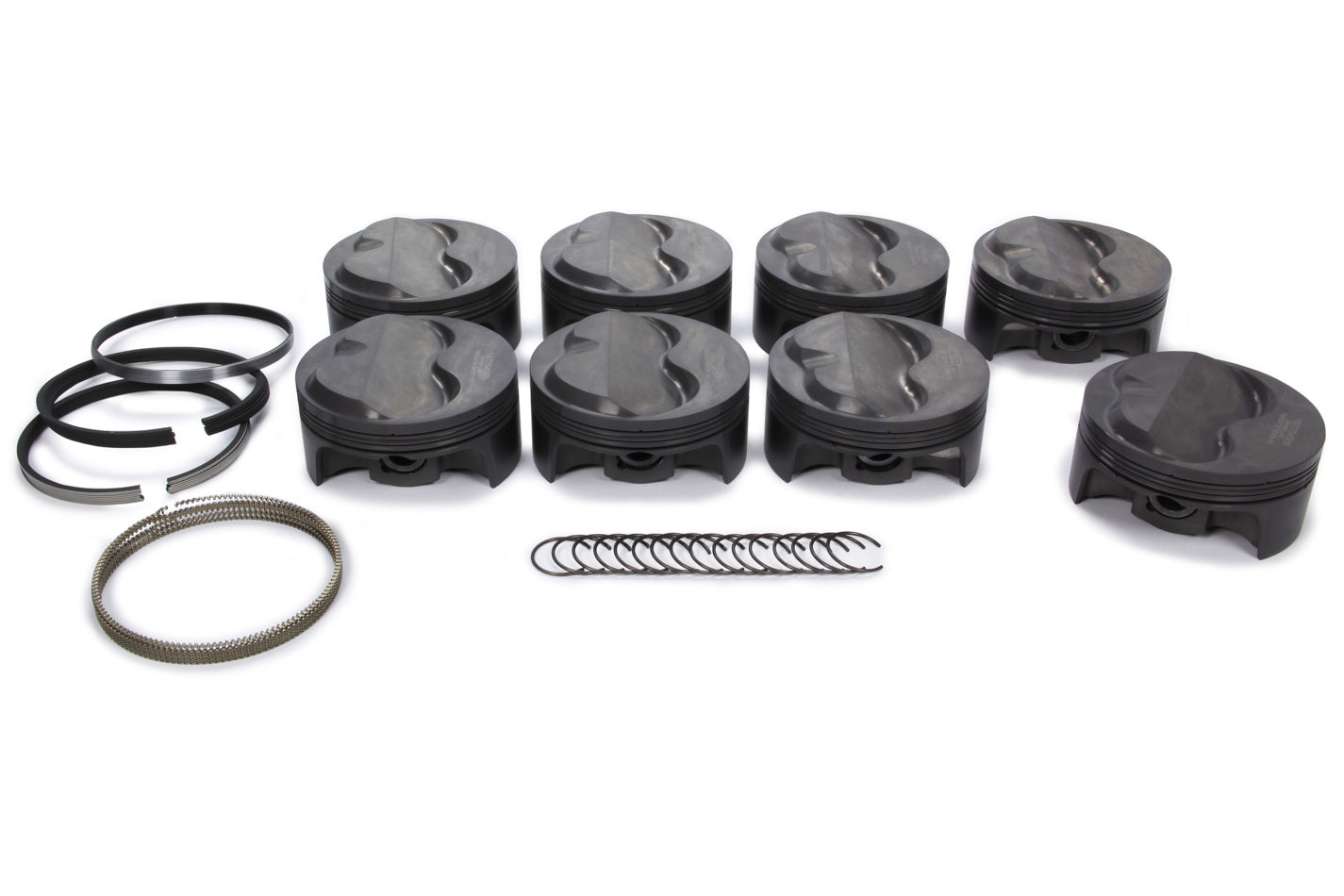 Mahle PowerPak Forged Piston and Ring Kit - 4.155 in Bore - Small Block Chevy