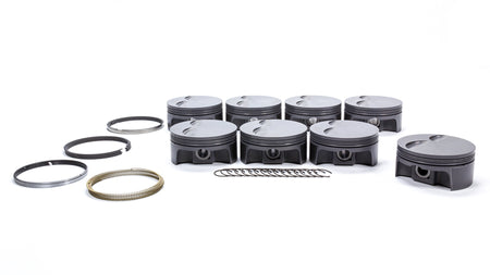 Mahle LS7 Flat Top PowerPak Forged Piston and Ring Kit - 4.135 in Bore - GM LS-Series