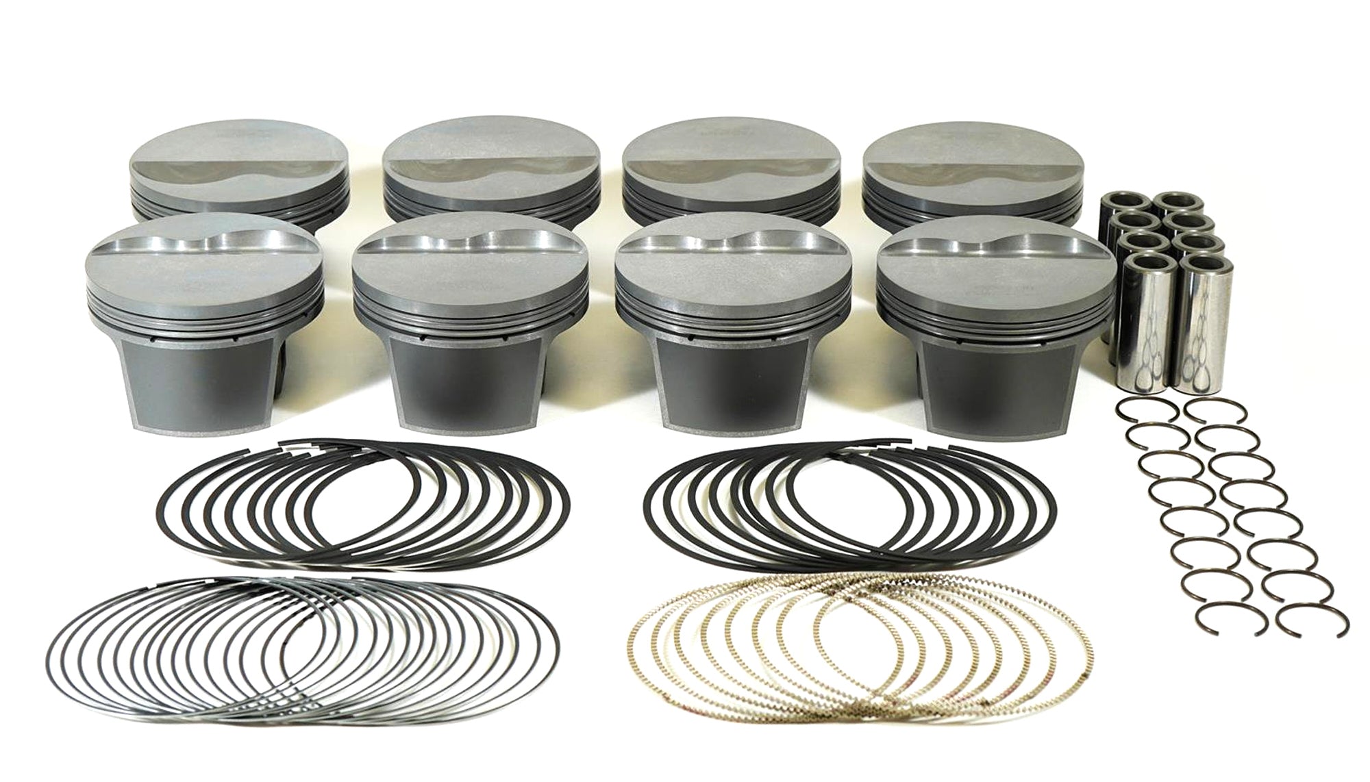 Mahle PowerPak Forged Piston and Ring Kit - 4 in Bore - GM LS-Series