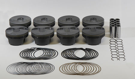 Mahle PowerPak Forged Flat Top Piston and Ring Set - 4.070 in Bore - 1.304 in Compression Height - 1.0 x 1.0 x 2.0 mm Ring Grooves - Minus 4.50 cc - GM GenV LT-Series