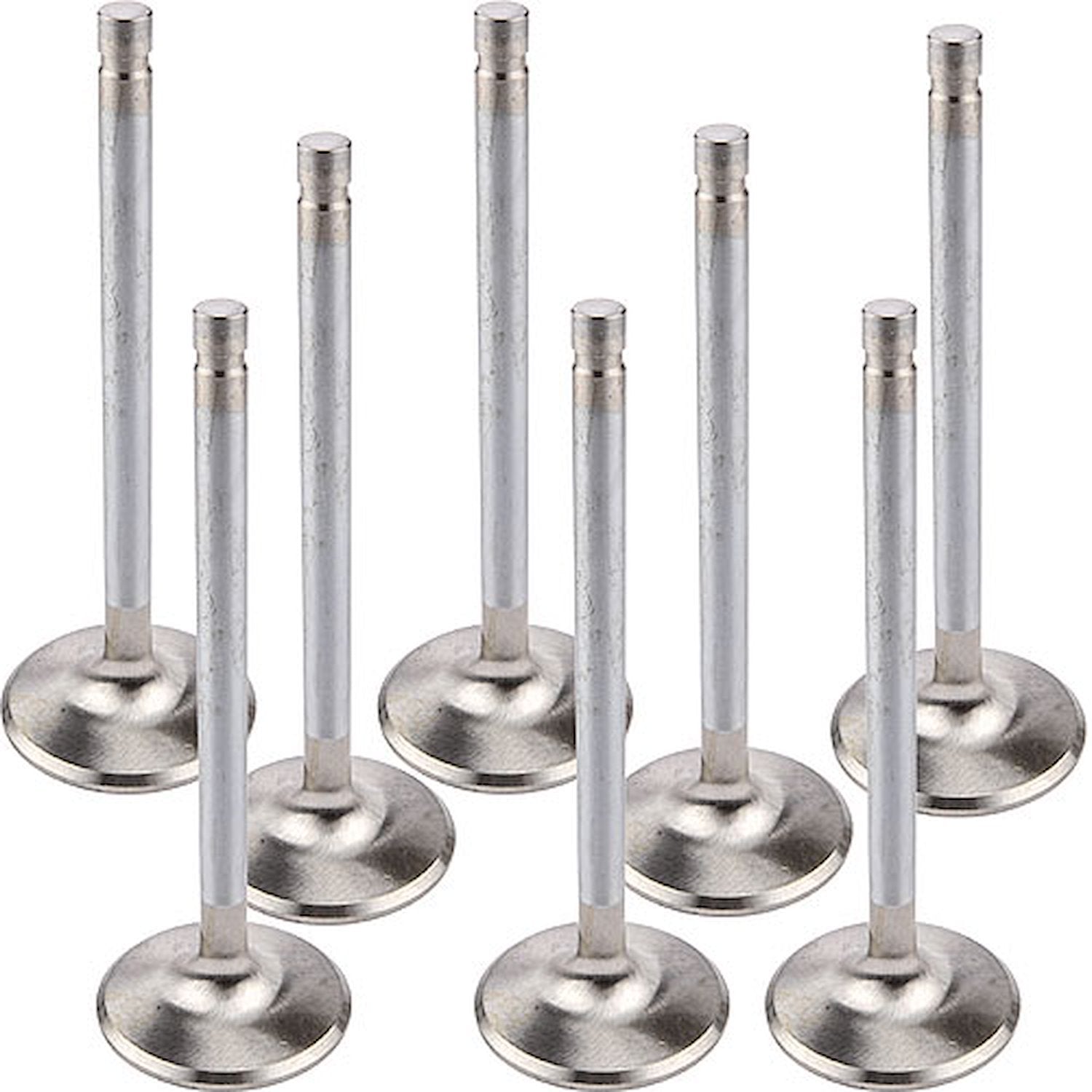 Manley Extreme Duty Stainless Exhaust Valve - 1.880 in Head - 11/32 in Valve Stem - 5.522 in Long - Big Block Chevy (Set of 8)