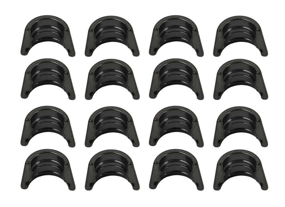 Manley LocCap 10 Degree Valve Lock - 11/32 in Valve Stem - Standard Height - Black Oxide (Set of 8)