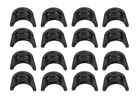 Manley LocCap 10 Degree Valve Lock - 11/32 in Valve Stem - Standard Height - Black Oxide (Set of 8)