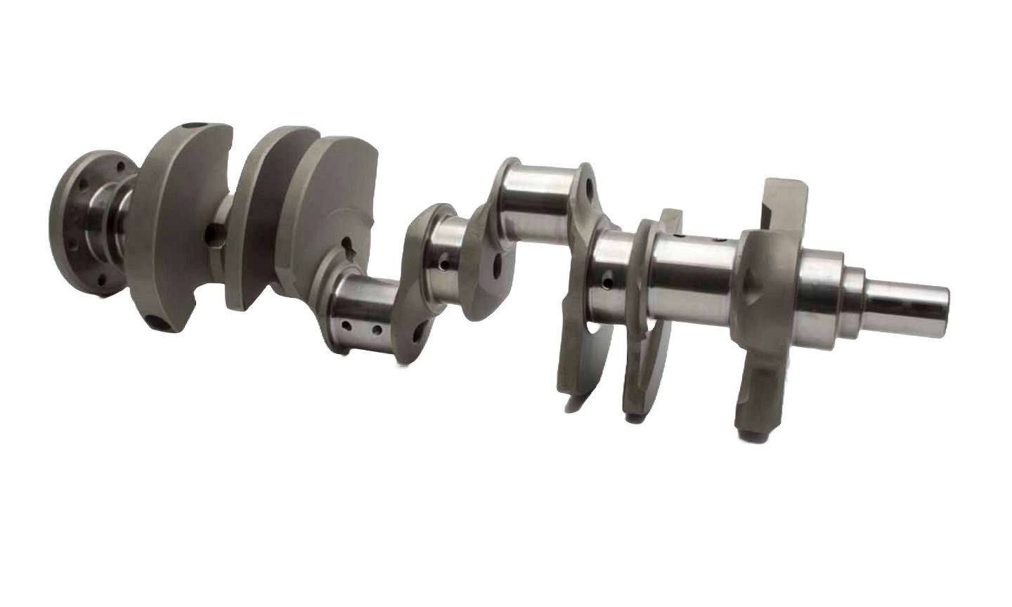 Manley Pro=Series Forged Steel Crankshaft - 3.48 in Stroke - Internal Balance - 2-Piece Seal - Small Block Chevy