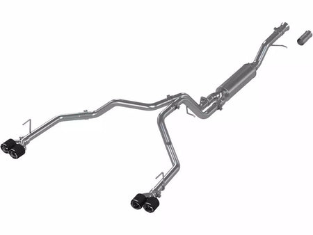MBRP Armor Pro Cat-Back Stainless Exhaust System - 2.5 in Diameter - Carbon Fiber Look Tips - GM Fullsize SUV 2021-24 S50573CF